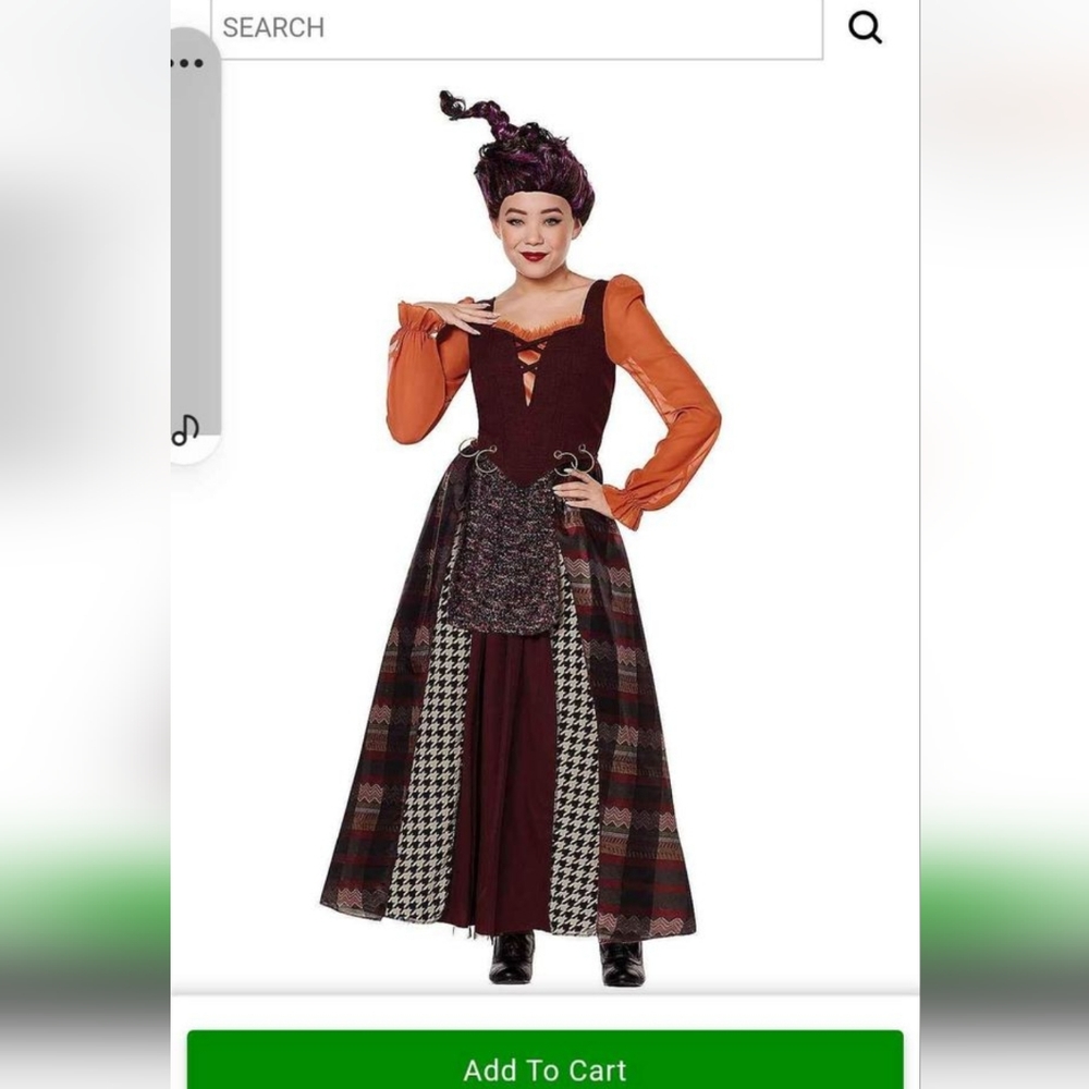 Mary Sanders plus size costume